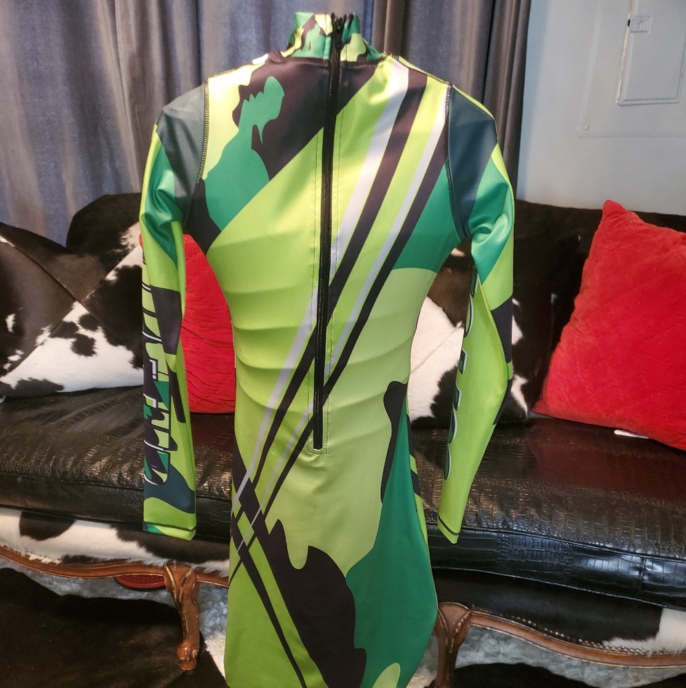 Dress stretch fabric sleeves Baltimore MD made XS